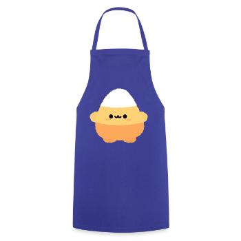 Candy Corn Kawaii Plüschtier - Kochschürze - Royalblau - Vorne - AI Model Male 185 dark (185cm)