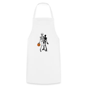 skelett basketball - Kochschürze - Weiß - Vorne - AI Model Male 185 dark (185cm)