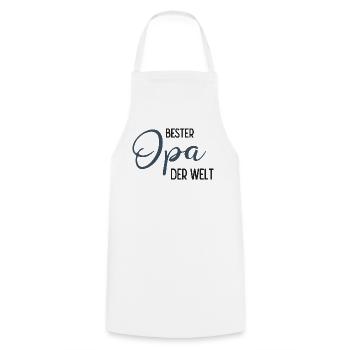 Bester Opa der Welt - Spruchdesign - Kochschürze - Weiß - Vorne - AI Model Male 185 dark (185cm)