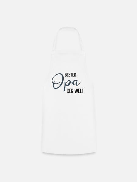 Bester Opa der Welt - Spruchdesign - Kochschürze - Weiß
