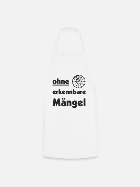 ohne erkennbare Mängel TÜV - Kochschürze - Weiß