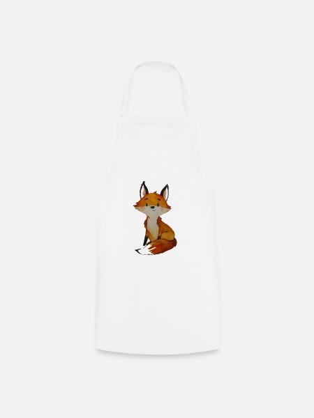 Schlau wie ein Fuchs - T-Shirts, Babykleidung - Kochschürze - Weiß