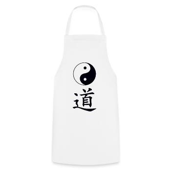 tao dao - Kochschürze - Weiß - Vorne - AI Model Male 185 dark (185cm)