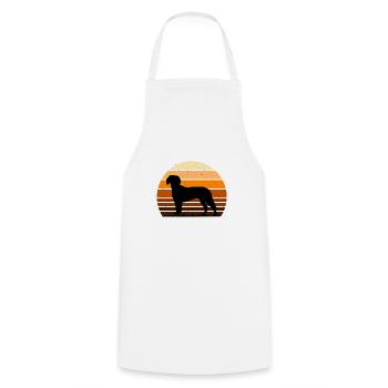 Deutsche Bracke Dog Love Silhouette Vintage Sunset - Kochschürze - Weiß - Vorne - AI Model Male 185 dark (185cm)