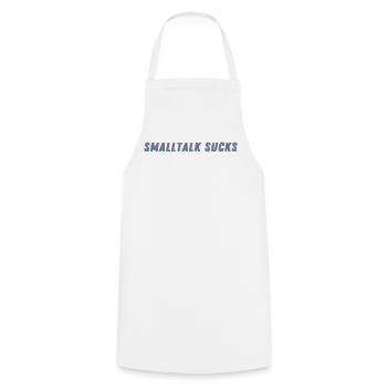 SMALLTALK SUCKS - Spread it! - Kochschürze - Weiß - Vorne - AI Model Male 185 dark (185cm)