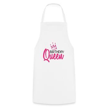 Birthday Queen Geburtstag Königin Krone Rosa - Kochschürze - Weiß - Vorne - AI Model Male 185 dark (185cm)