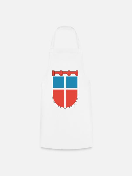 Wappen Saarland 1948 - Kochschürze - Weiß