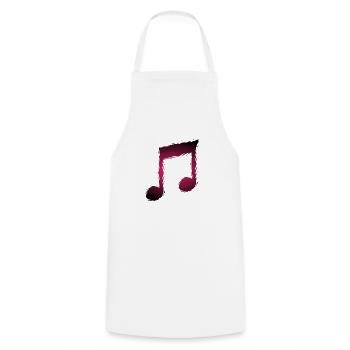 Musik Musiknote - Kochschürze - Weiß - Vorne - AI Model Male 185 dark (185cm)