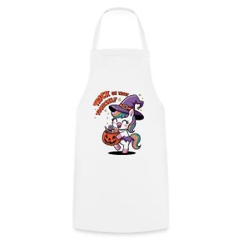 Trick Or Treat Yourself - Cooking Apron - white - Front - AI Model Male 185 dark (185cm)