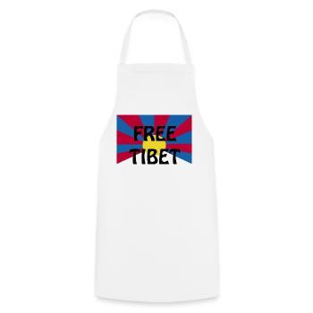 free tibet - Kochschürze - Weiß - Vorne - AI Model Male 185 dark (185cm)