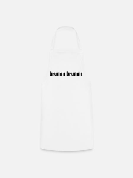 brumm brumm - Kochschürze - Weiß