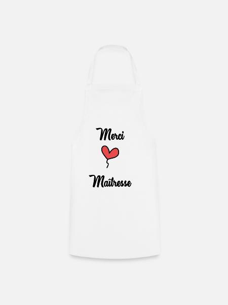 MAÎTRESSE - Tablier de cuisine - blanc