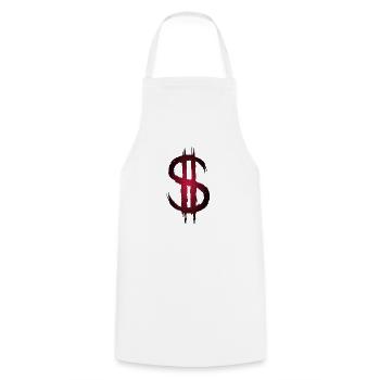 Dollarzeichen Dollar Geld Symbol - Kochschürze - Weiß - Vorne - AI Model Male 185 dark (185cm)