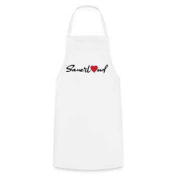 Sauerland Sticker - Kochschürze - Weiß - Vorne - AI Model Male 185 dark (185cm)