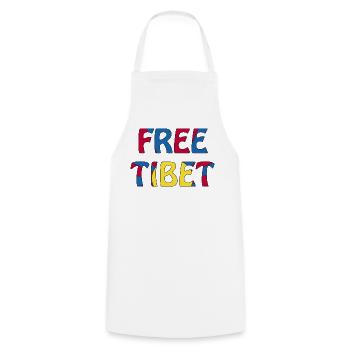 free tibet - Kochschürze - Weiß - Vorne - AI Model Male 185 dark (185cm)
