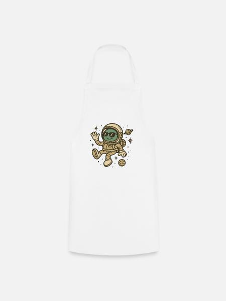 Bienvenue dans l’espace - Tablier de cuisine - blanc