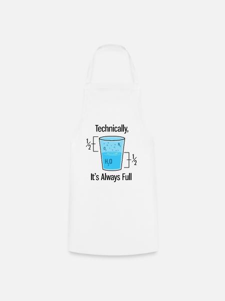 Glas Chemiker Witz - Kochschürze - Weiß