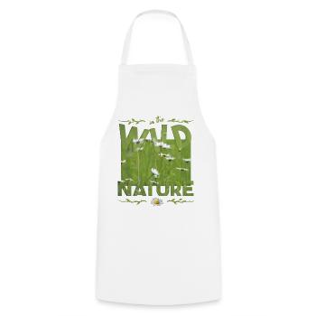 wild nature - Kochschürze - Weiß - Vorne - AI Model Male 185 dark (185cm)