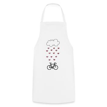 Ich liebe Radfahren Radfahren Radfahren - Kochschürze - Weiß - Vorne - AI Model Male 185 dark (185cm)