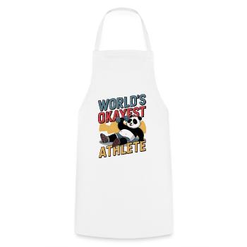 Der okayste Athlet der Welt - Kochschürze - Weiß - Vorne - AI Model Male 185 dark (185cm)