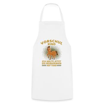 Vorschulkind Vorschule - Kochschürze - Weiß - Vorne - AI Model Male 185 dark (185cm)