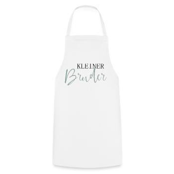 Kleiner Bruder - Kochschürze - Weiß - Vorne - AI Model Male 185 dark (185cm)