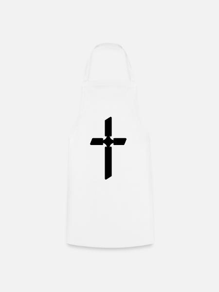 Kreuz Christentum - Kochschürze - Weiß