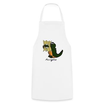 Navigator - Cooking Apron - white - Front - AI Model Male 185 dark (185cm)
