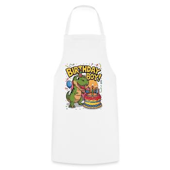 Birthday Boy - Cooking Apron - white - Front - AI Model Male 185 dark (185cm)