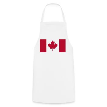 Drapeau canada drapeau érable Canada Day 1867 Toronto - Tablier de cuisine - blanc - Devant - AI Model Male 185 dark (185cm)