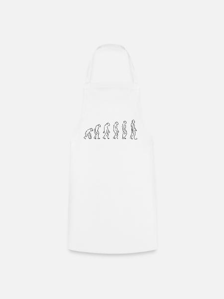 the evolution - Cooking Apron - white