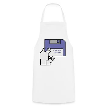 Work bench - Cooking Apron - white - Front - AI Model Male 185 dark (185cm)