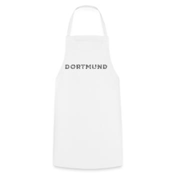 Dortmund German City NRW Hatching lettering - Cooking Apron - white - Front - AI Model Male 185 dark (185cm)