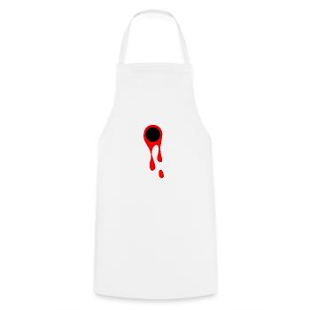 Schüsse und Blut Blutfleck Symbol Schusswunde - Kochschürze - Weiß - Vorne - AI Model Male 185 dark (185cm)