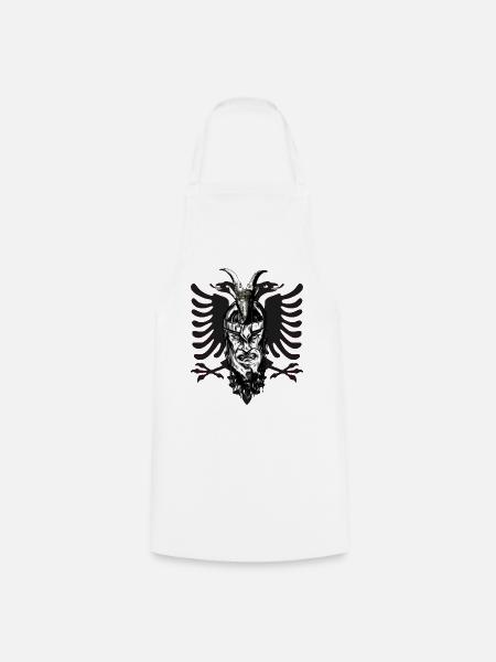 Skenderbeg Albanien Kosovo Geschenkidee - Kochschürze - Weiß