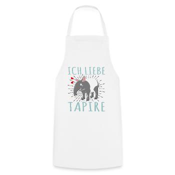 Tapir - Kochschürze - Weiß - Vorne - AI Model Male 185 dark (185cm)
