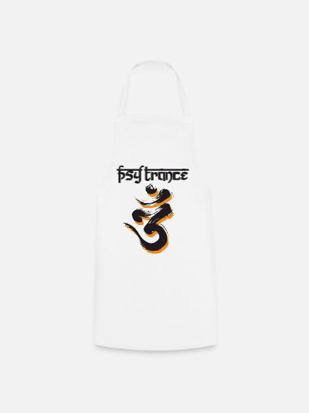 PsyTrance - Kochschürze - Weiß