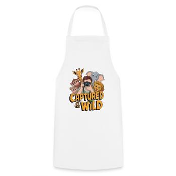 Captured By The Wild - Cooking Apron - white - Front - AI Model Male 185 dark (185cm)
