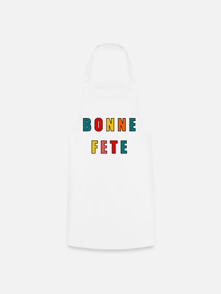 FÊTE DES MÈRES. BONNE FÊTE MAMAN. MAMAN - Tablier de cuisine - blanc