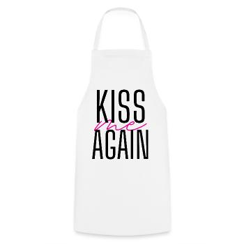 Ich liebe dich küss mich wieder Lippen Geschenk - Kochschürze - Weiß - Vorne - AI Model Male 185 dark (185cm)