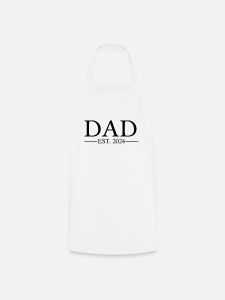 Dad EST 2024 - Kochschürze - Weiß