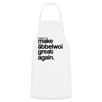 make äbbelwoi great again - Kochschürze - Weiß - Vorne - AI Model Male 185 dark (185cm)