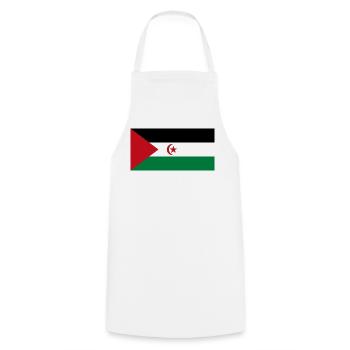 Demokratische Arabische Republik Sahara - Kochschürze - Weiß - Vorne - AI Model Male 185 dark (185cm)