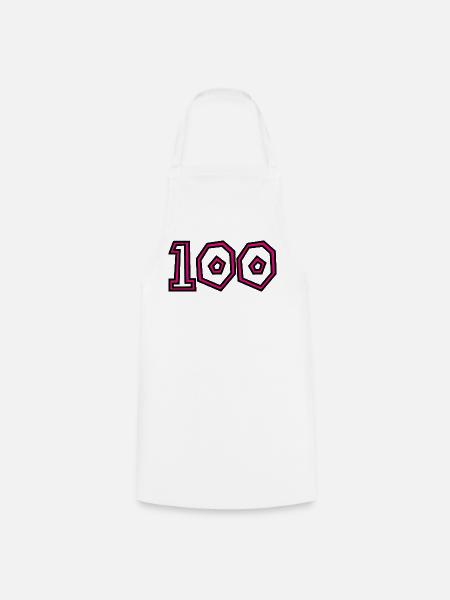 100. 100 ANS. 100e ANNIVERSAIRE. ANNIVERSAIRE 1001 - Tablier de cuisine - blanc