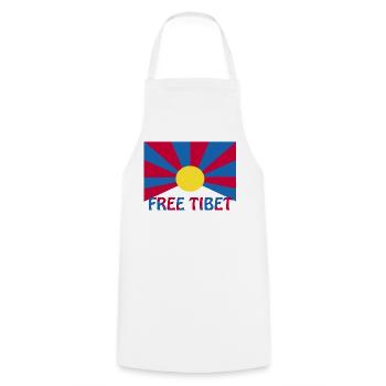 free tibet - Kochschürze - Weiß - Vorne - AI Model Male 185 dark (185cm)
