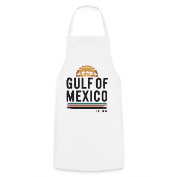 Golf von Mexiko Ozeanisches Becken Touristenattraktion Reisen - Kochschürze - Weiß - Vorne - AI Model Male 185 dark (185cm)