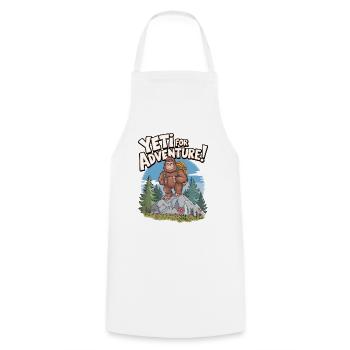 Yeti For Adventure - Cooking Apron - white - Front - AI Model Male 185 dark (185cm)