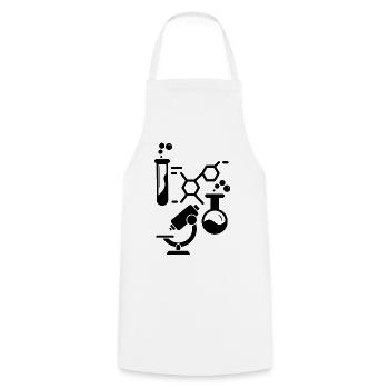 Neurons Chemistry Science Periodic Table Laboratory - Cooking Apron - white - Front - AI Model Male 185 dark (185cm)