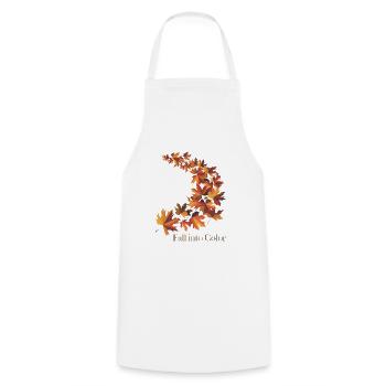 Fall Into Color - Cooking Apron - white - Front - AI Model Male 185 dark (185cm)