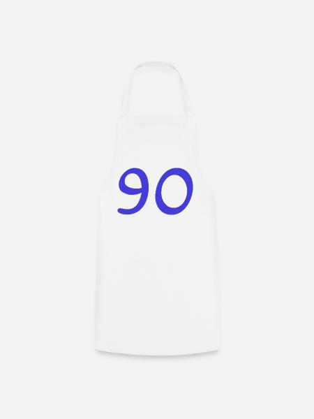 90. 90 JAHRE. 90-JÄHRIGES JUBILÄUM. 90-JÄHRIGES JUBILÄUM. - Kochschürze - Weiß